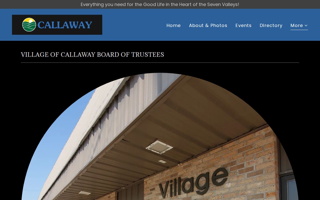 Callaway village official board and ordinance resources