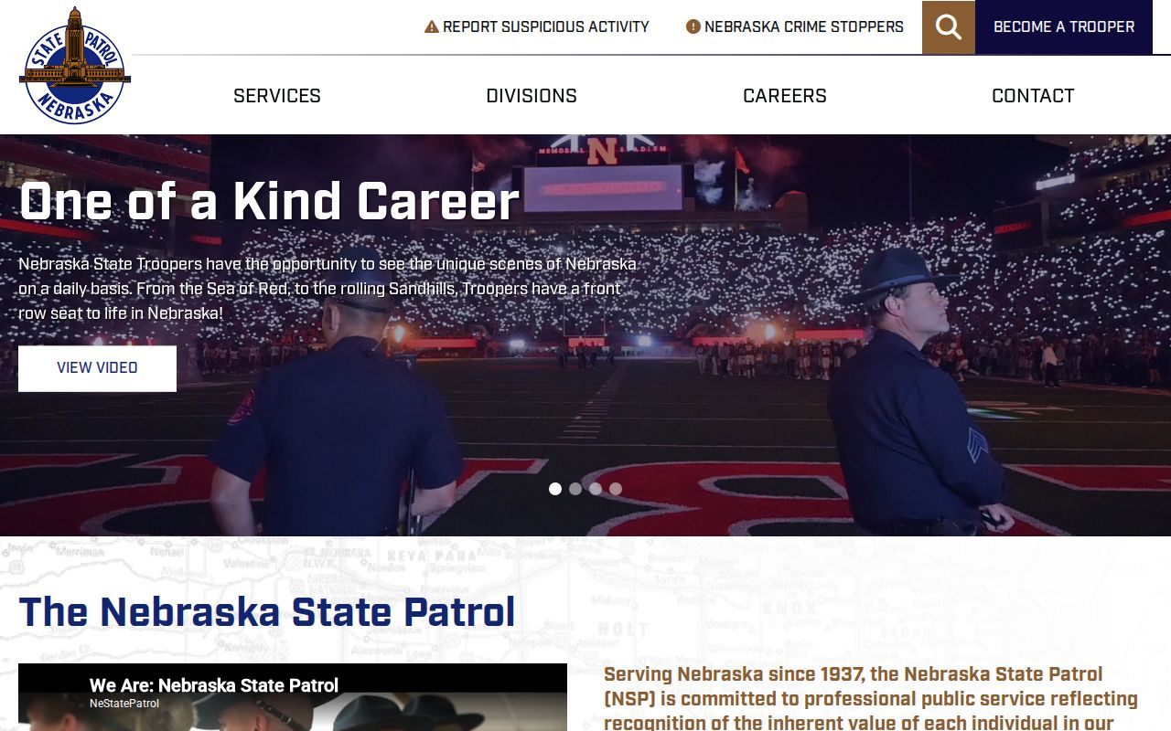 Nebraska State Patrol official law-enforcement site